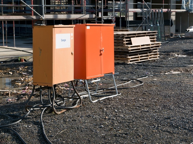 Mobile Baustromanlage